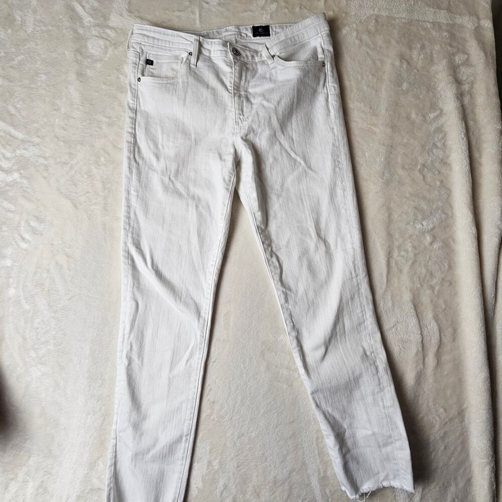 AG Adriano Goldschmied Jeans womens 30R White USA stevie ankle